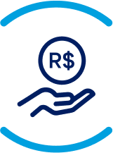 Os pagamentos são mensais e sem juros.